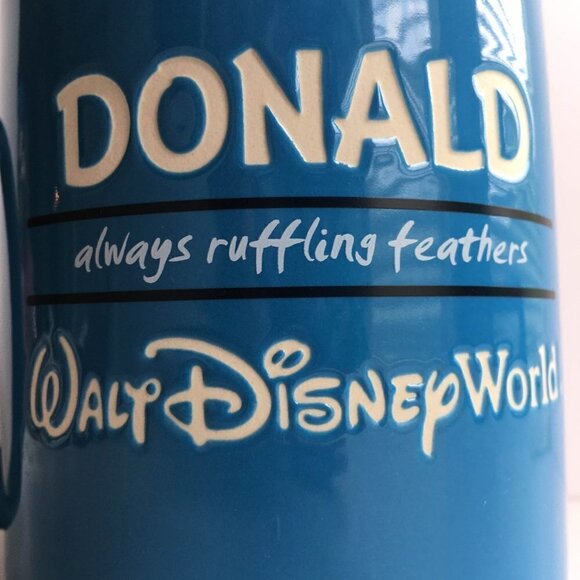 Vintage Authentic Original Disney Parks Donald Duck Oversized Coffee Mug Cup - Picture 7 of 11
